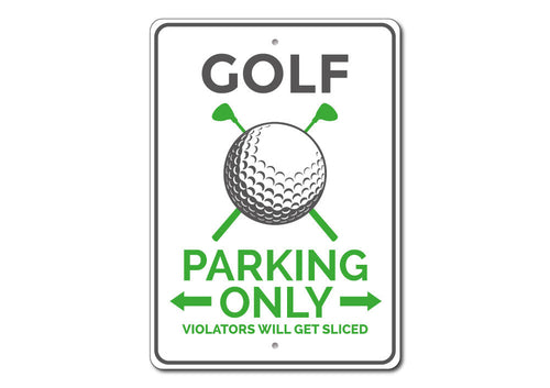 Golf Parking Sign