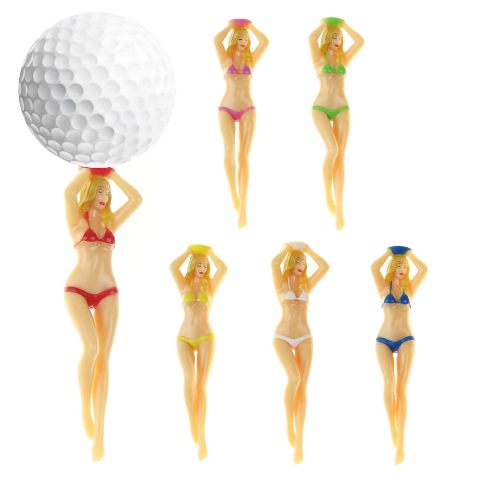 Colored Golf Tees (6-pack)