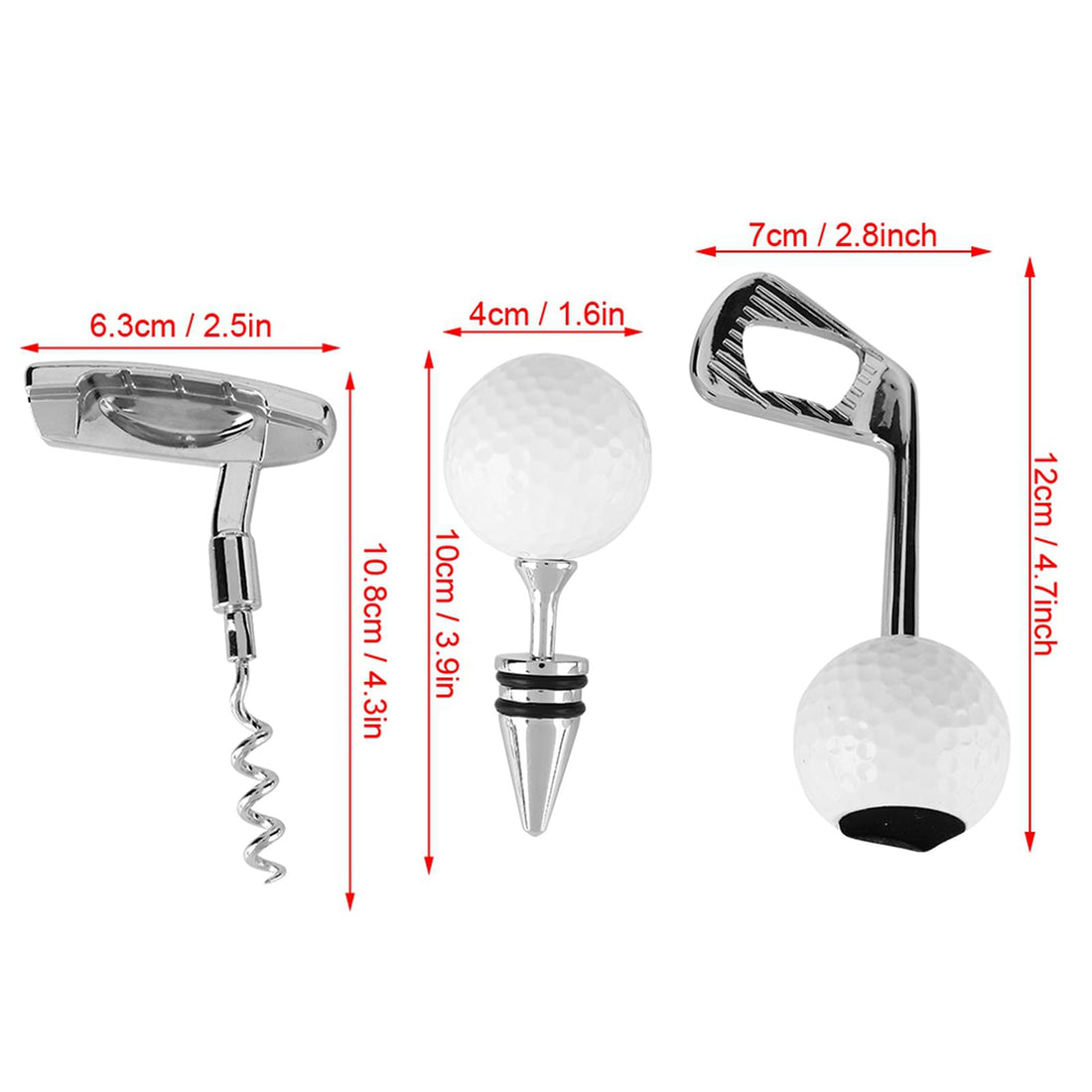 Golf Bottle Opener Set