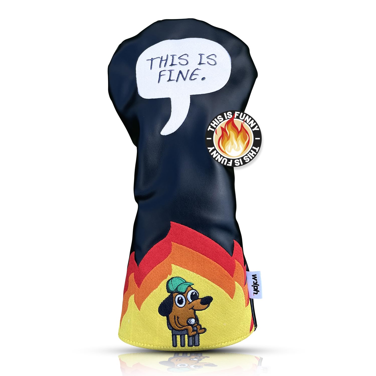 This Is Fine Dog Headcover