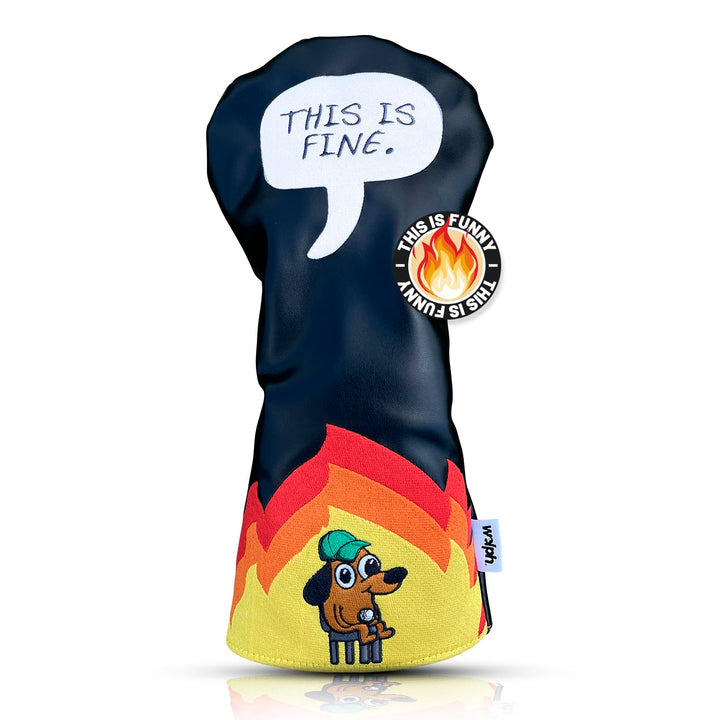This Is Fine Dog Headcover