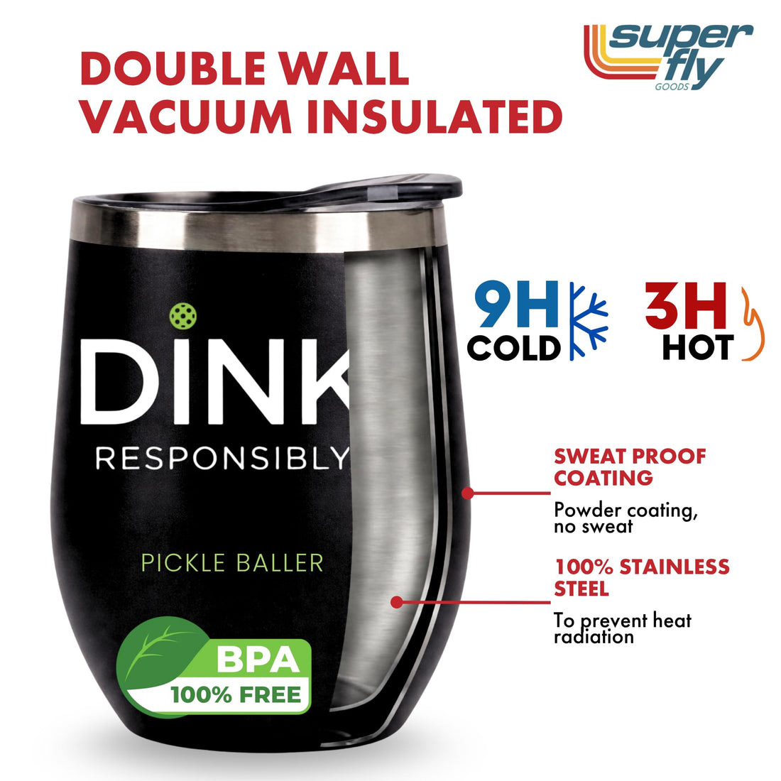 Dink Responsibly Wine Tumbler