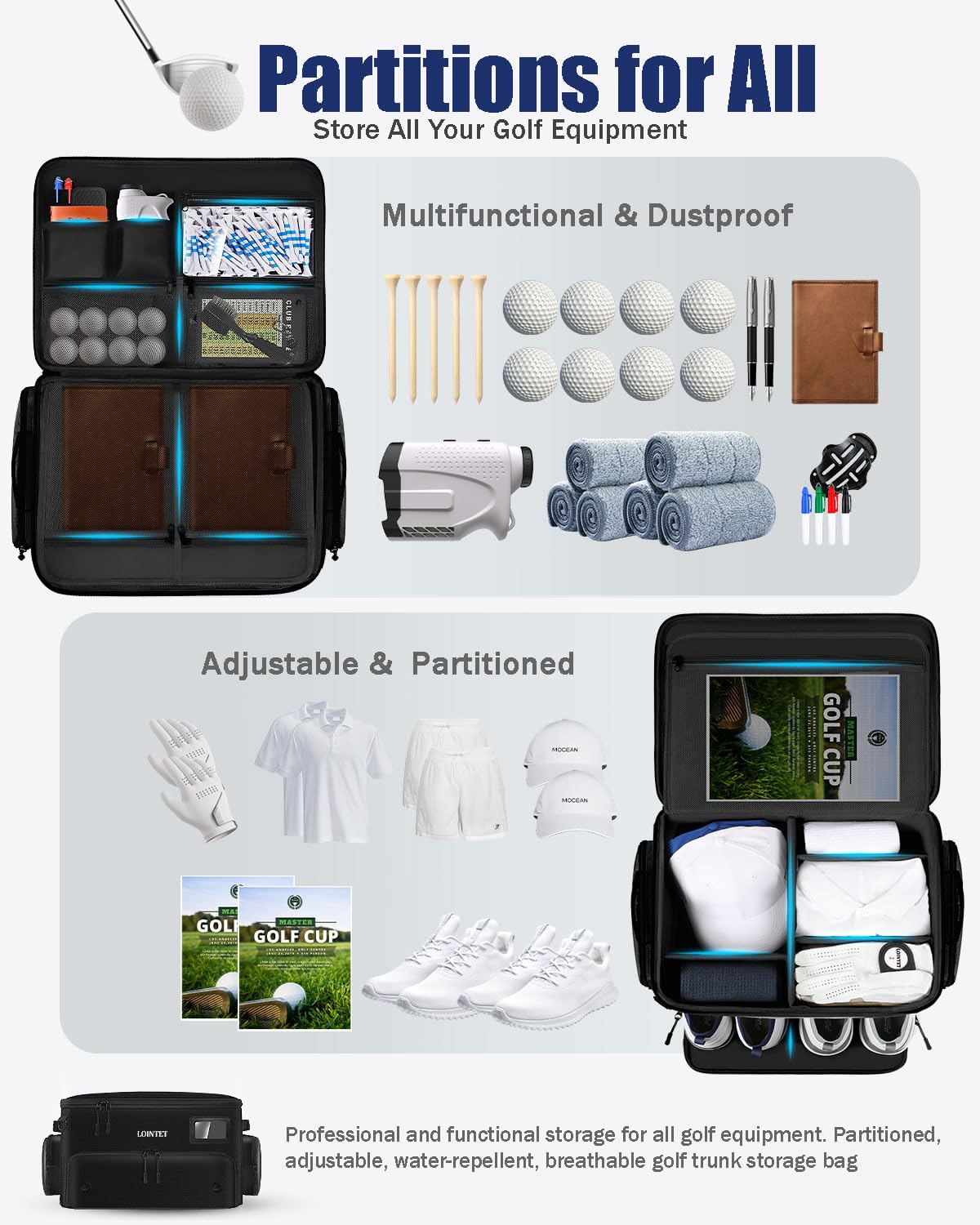Golf Trunk Organizer