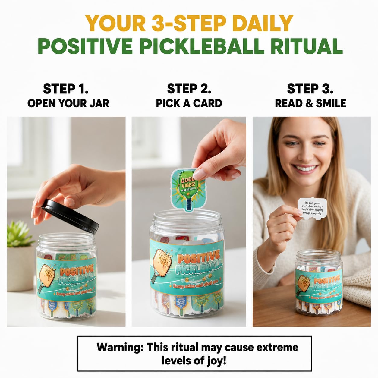 Pickleball Affirmation Jar