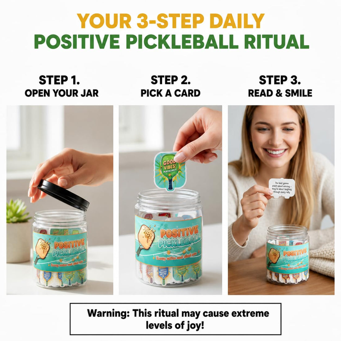 Pickleball Affirmation Jar