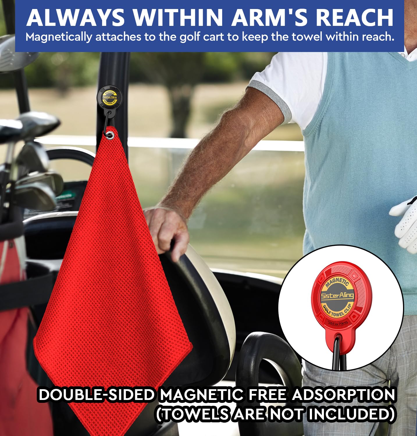 Magnetic Golf Towel Clip