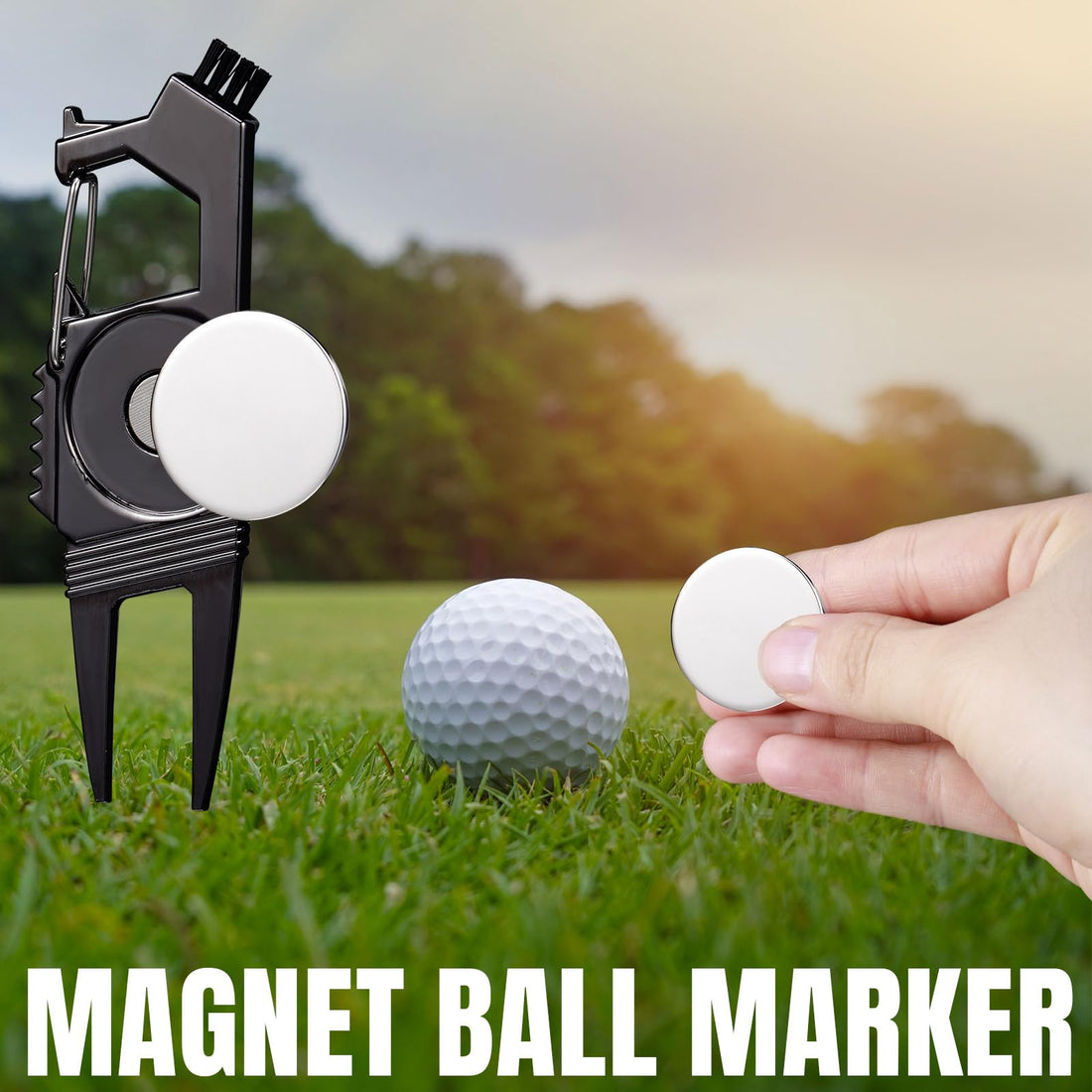 Golf Divot Repair Tool & Ball Marker