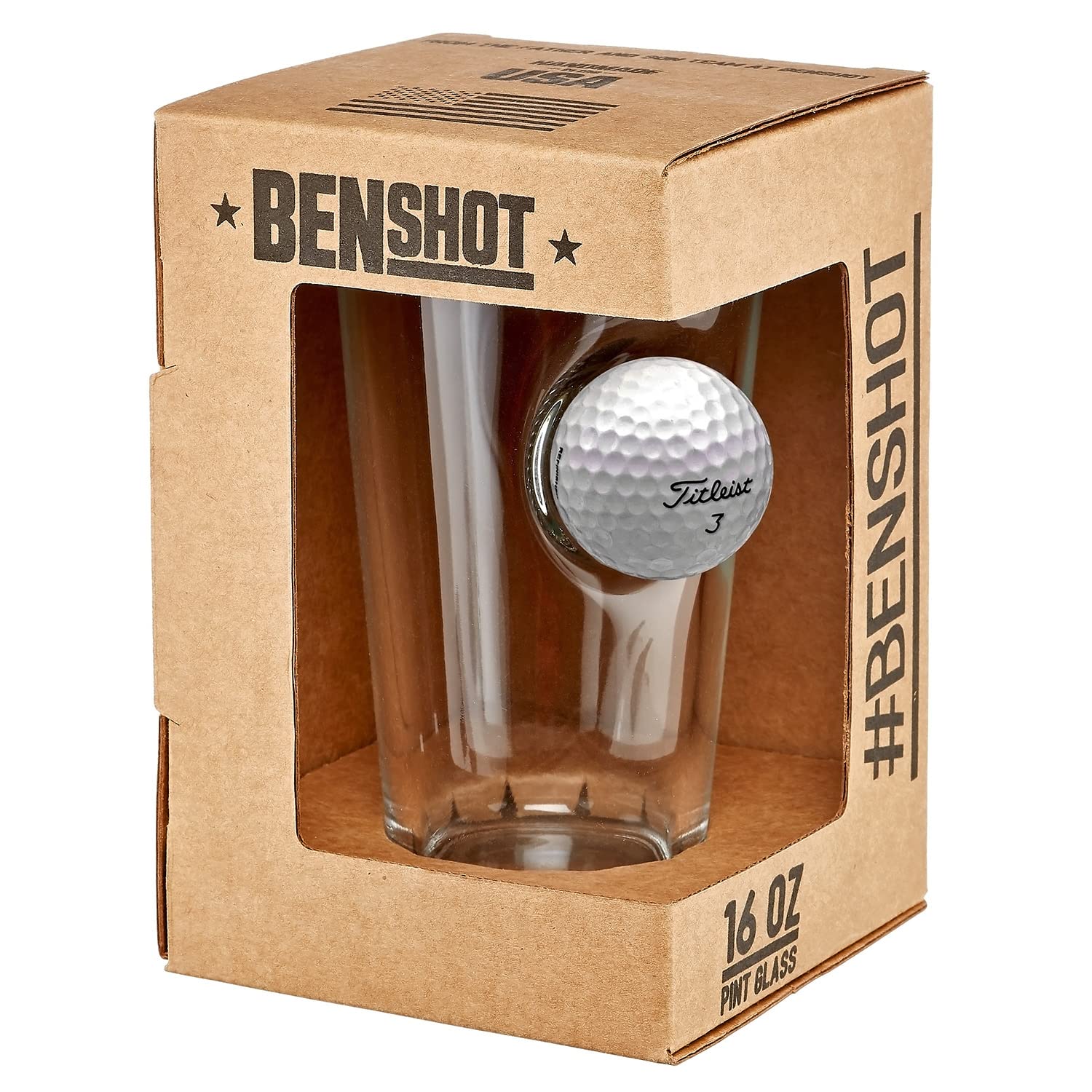 Golf Ball Pint Glass
