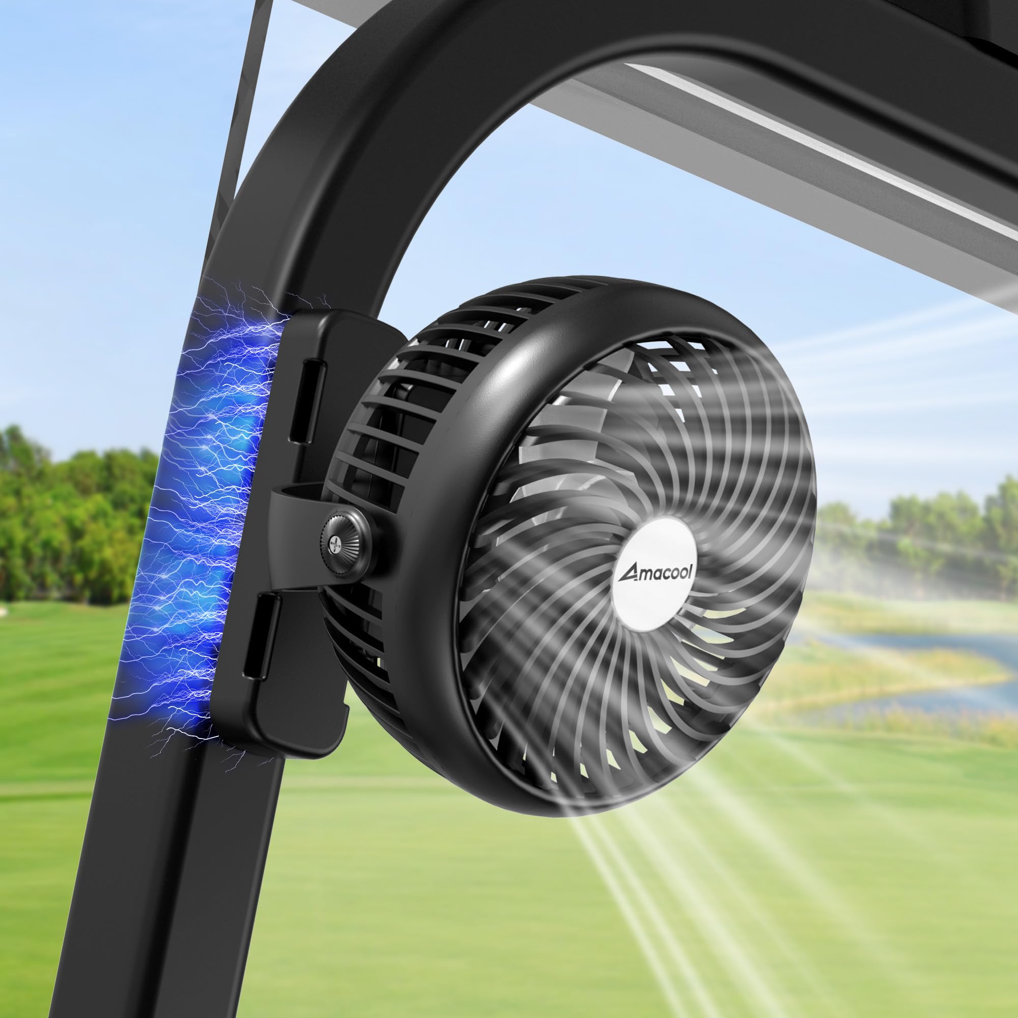 Magnetic Golf Cart Cruise Fan