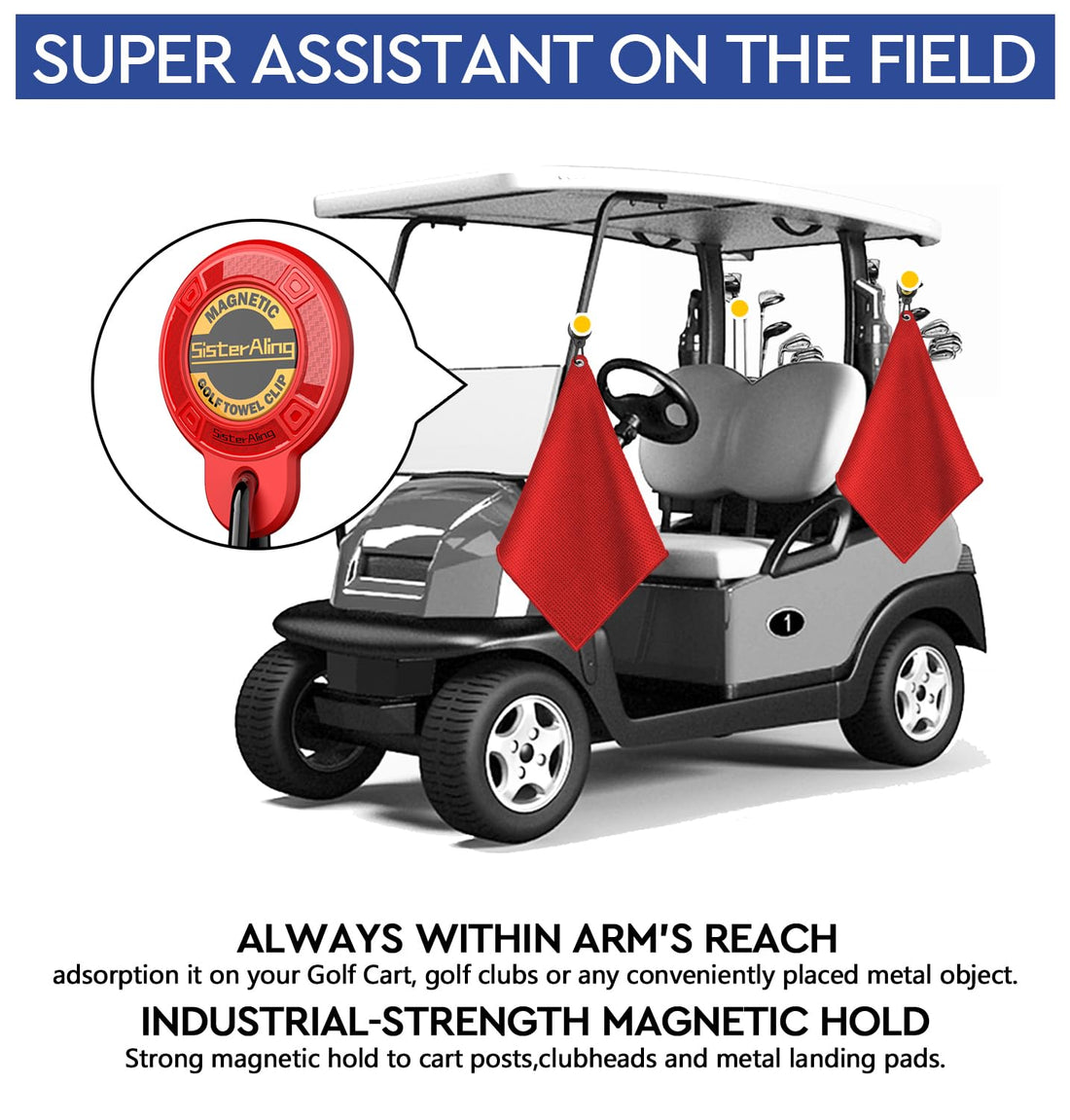 Magnetic Golf Towel Clip