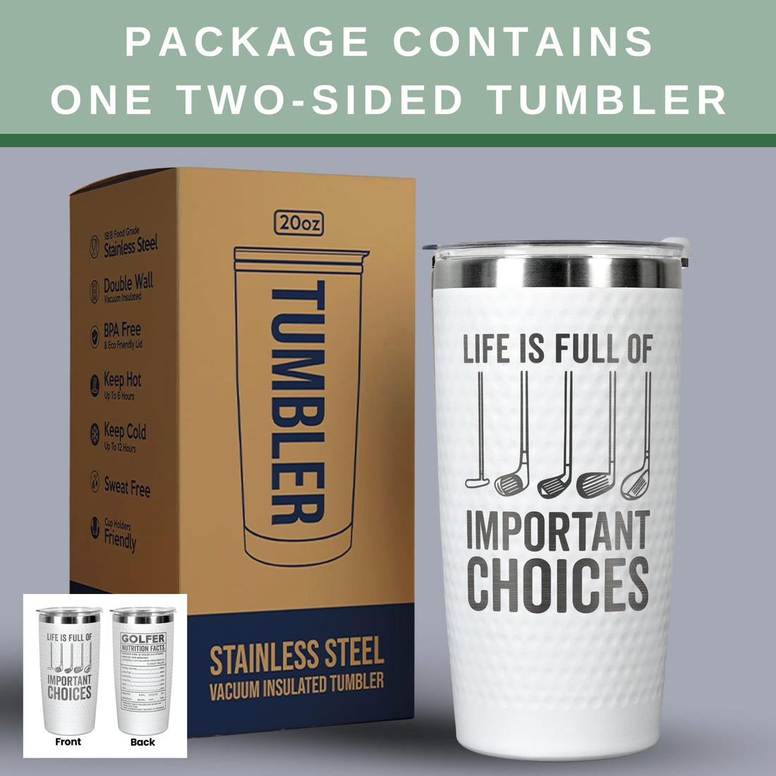 Life Full Of Important Choices Tumbler