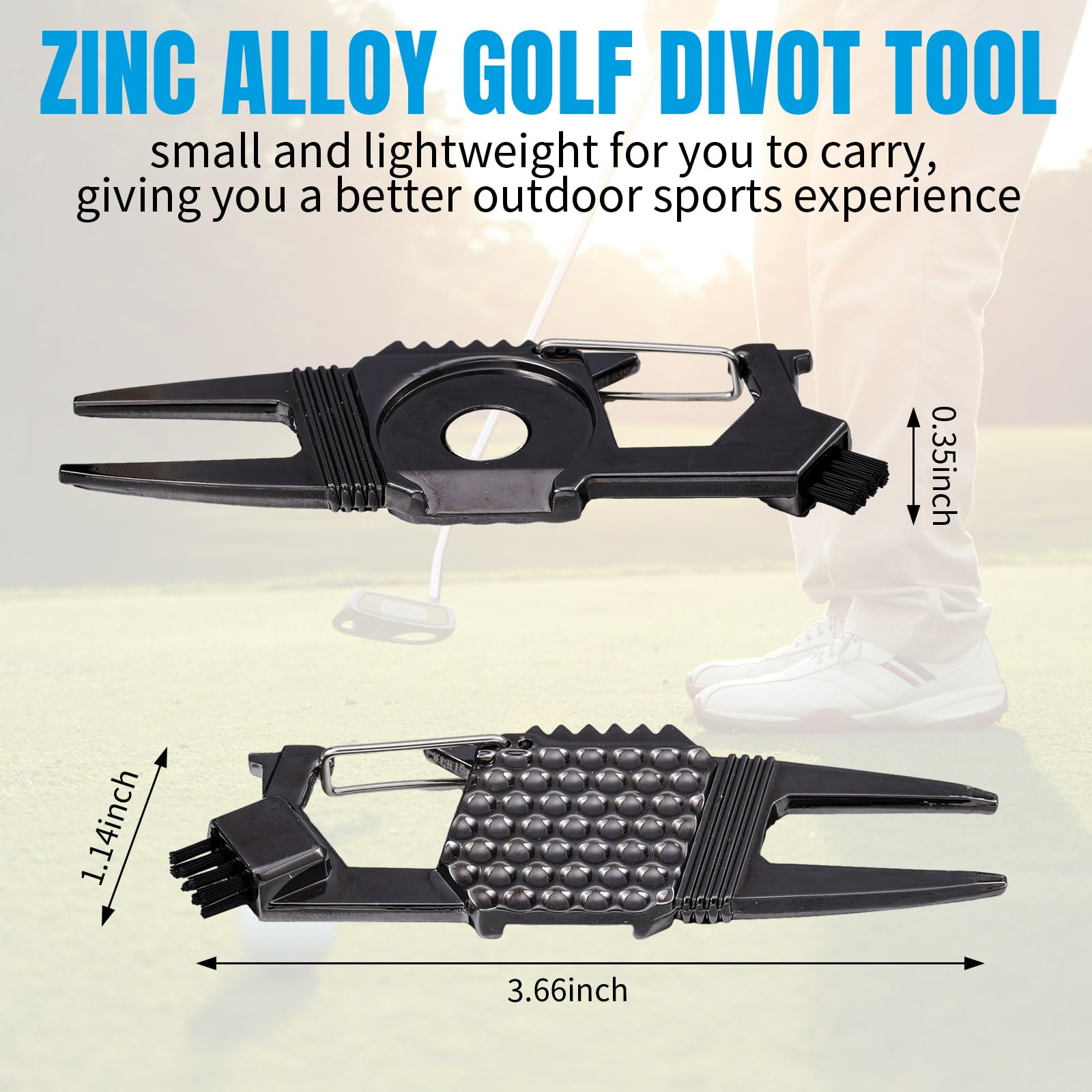 Golf Divot Repair Tool & Ball Marker