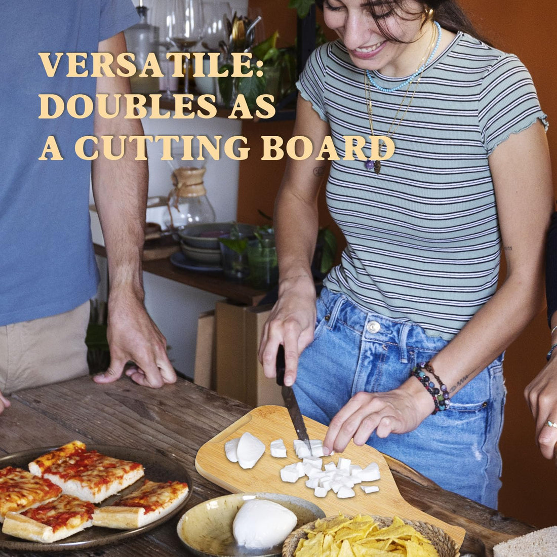 Paddle-Shaped Charcuterie Board
