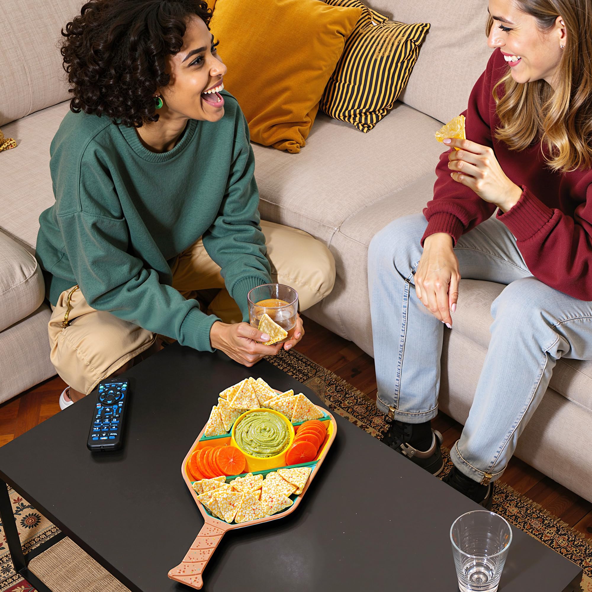 Paddle-Shaped Snack Tray