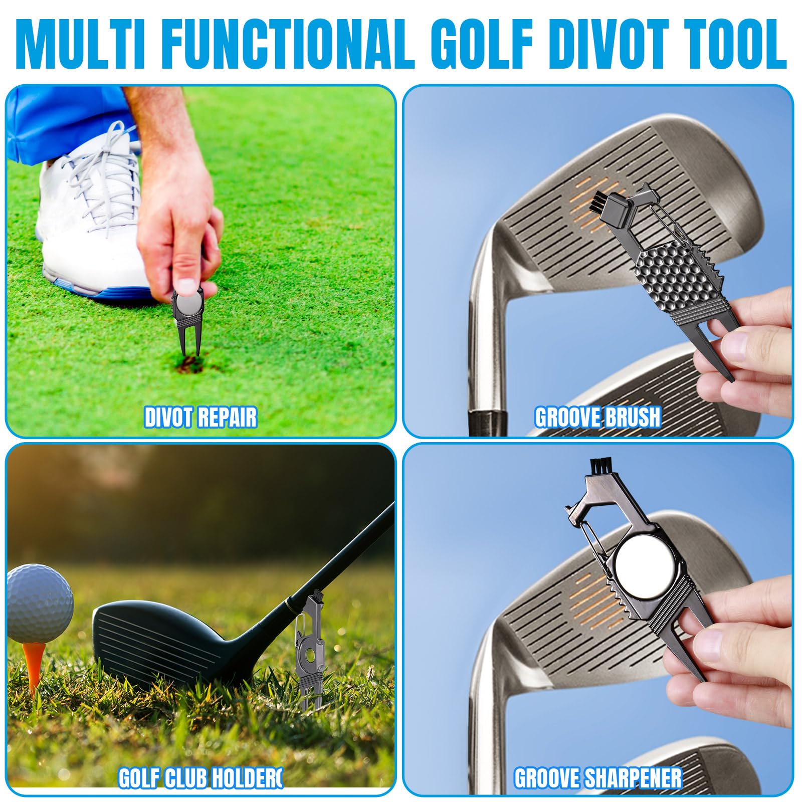 Golf Divot Repair Tool & Ball Marker