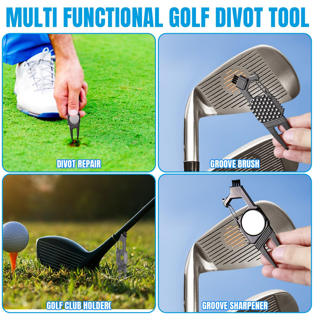 Golf Divot Repair Tool & Ball Marker