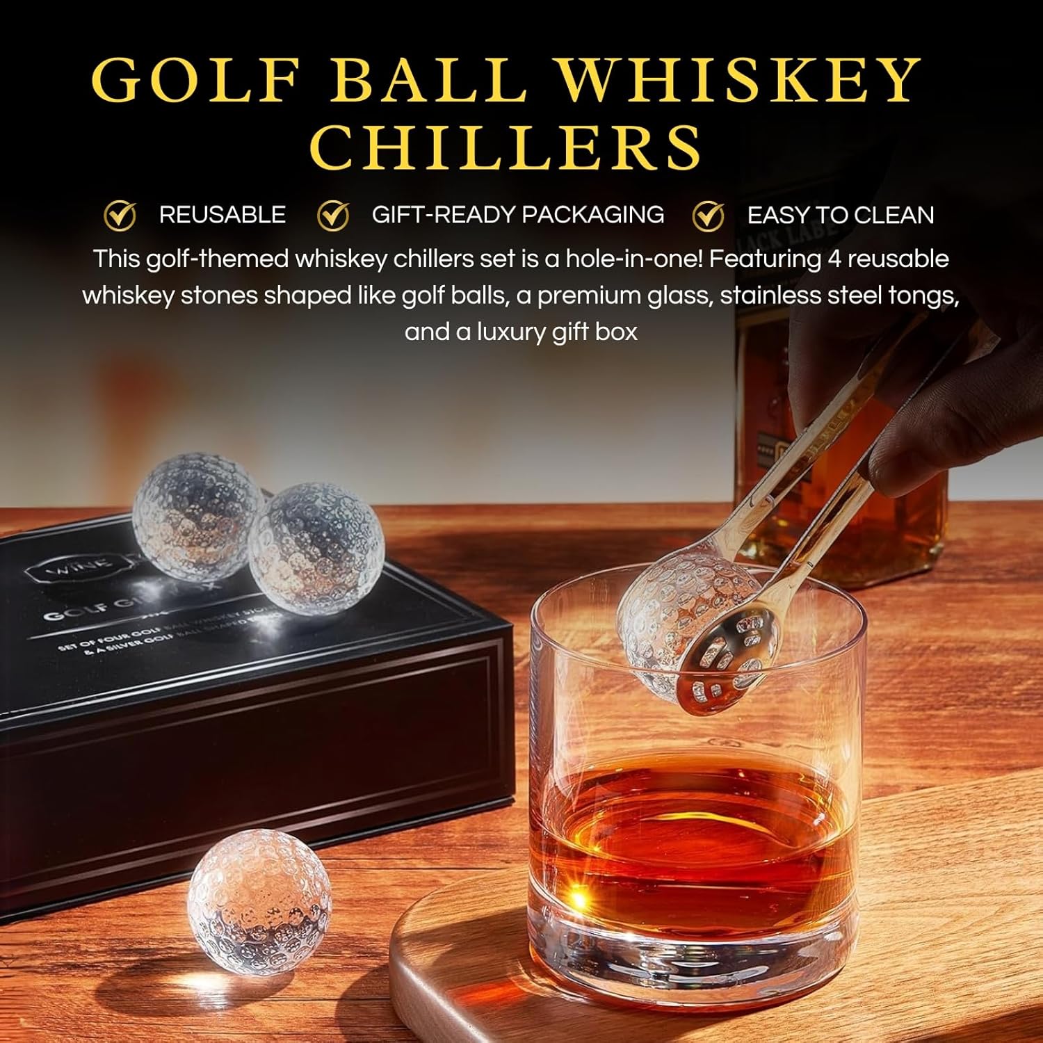 Golf Ball Whiskey Coolers