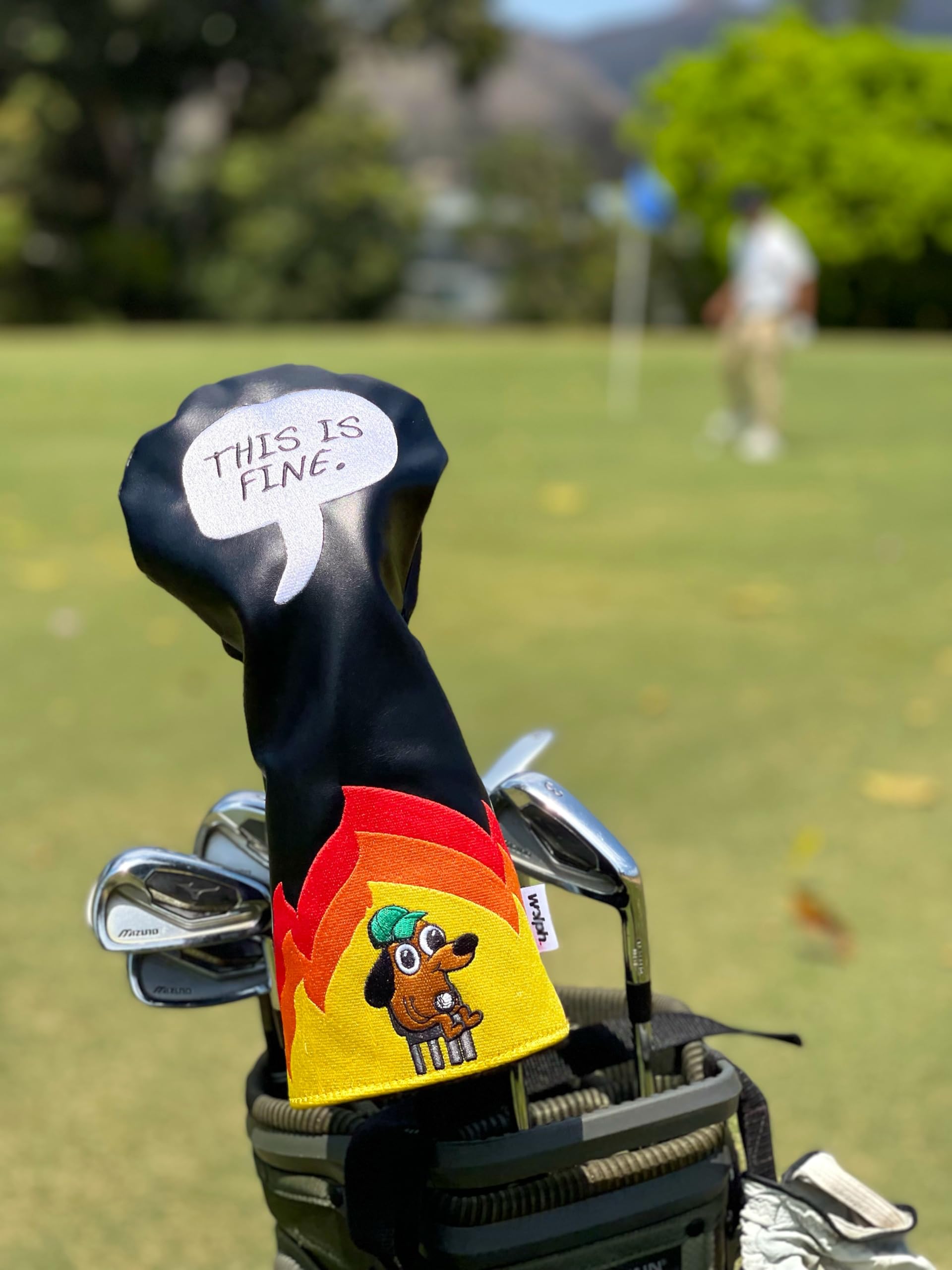 This Is Fine Dog Headcover