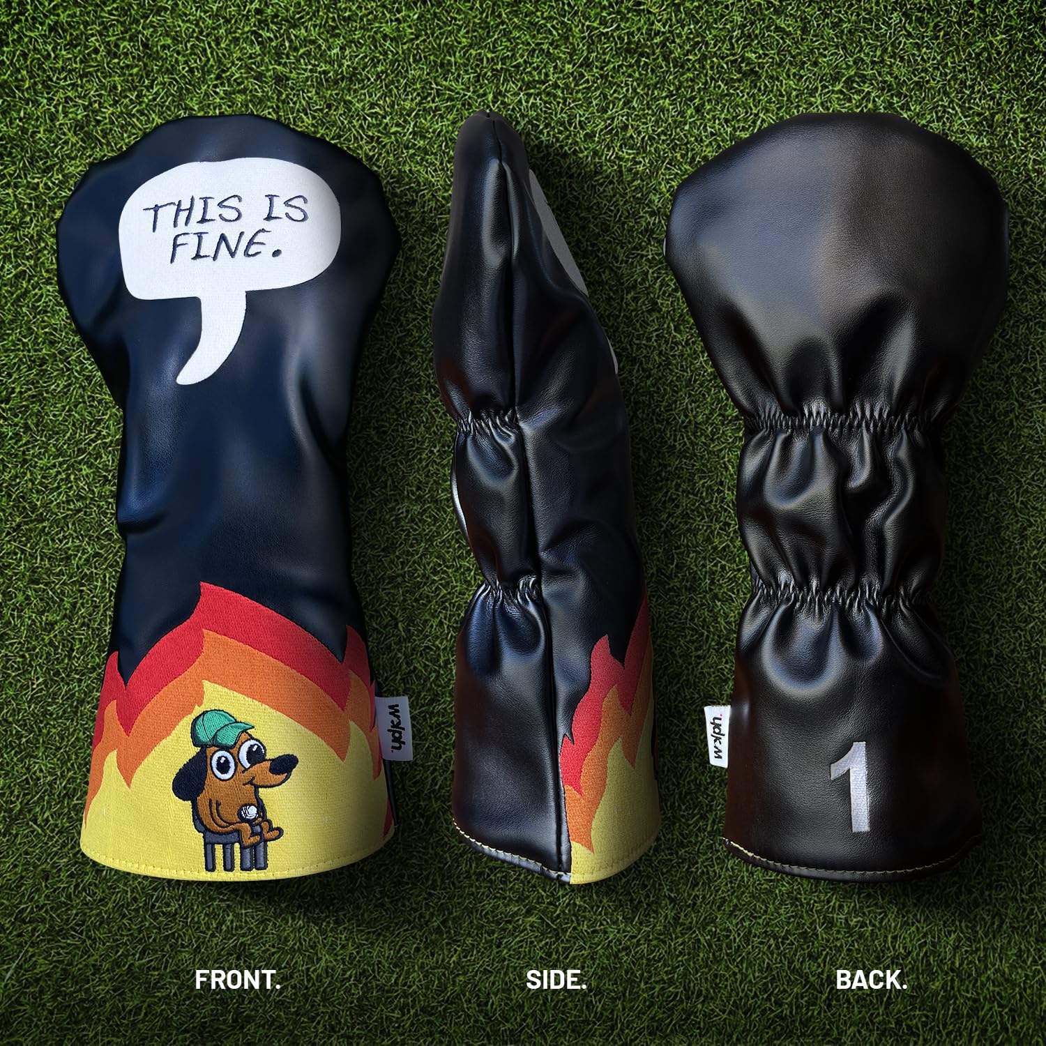 This Is Fine Dog Headcover