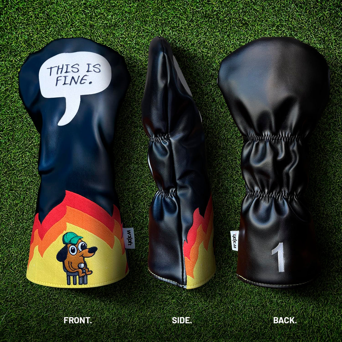 This Is Fine Dog Headcover