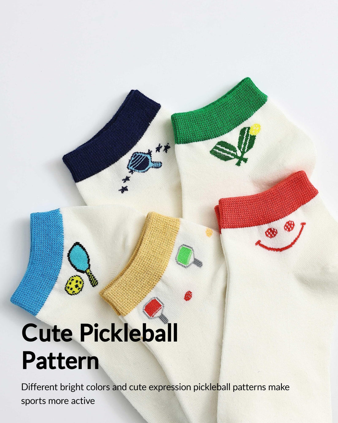 Pickleball Ankle Socks (5-Pack)