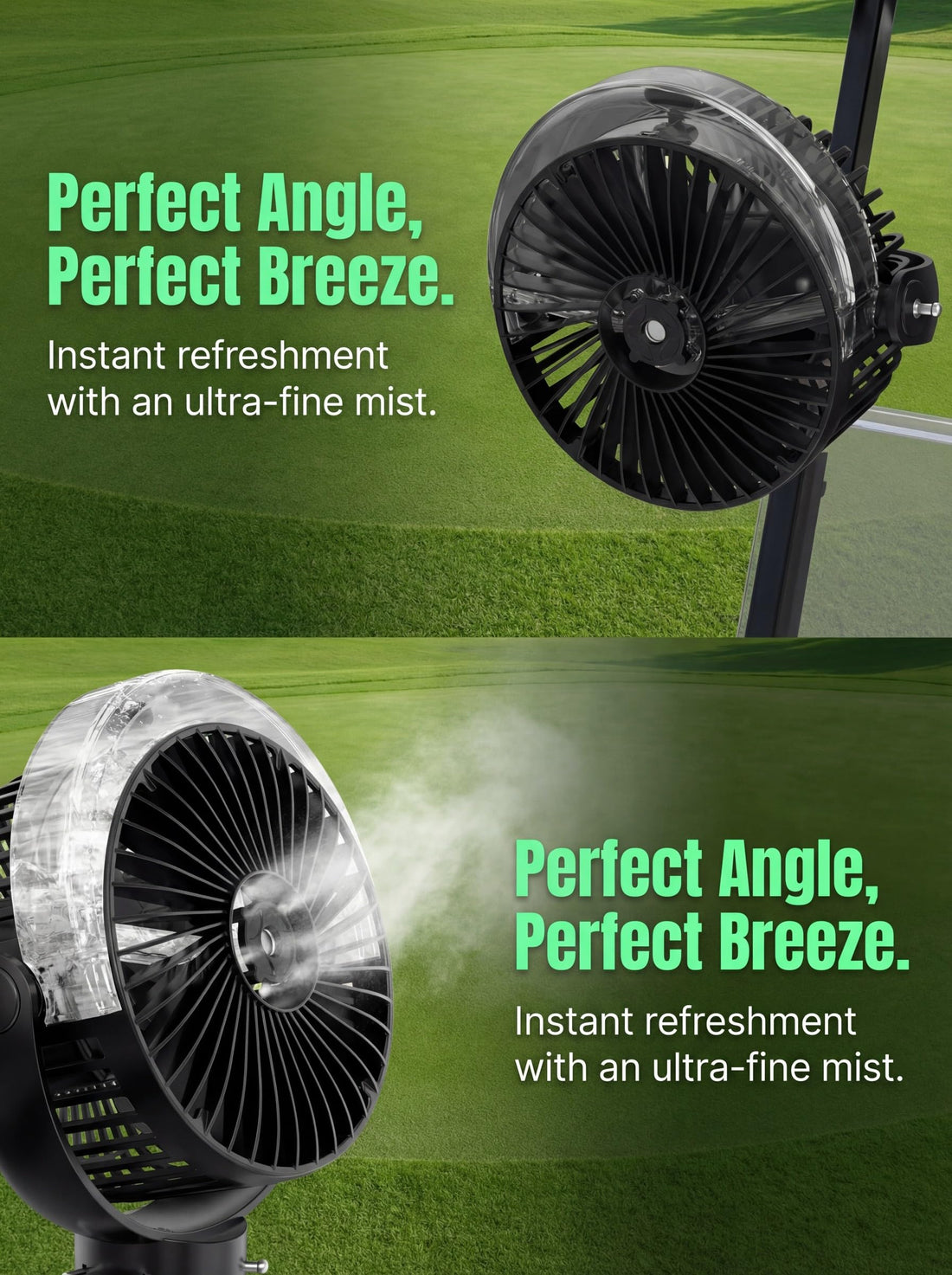 Magnetic Golf Cart Misting Fan