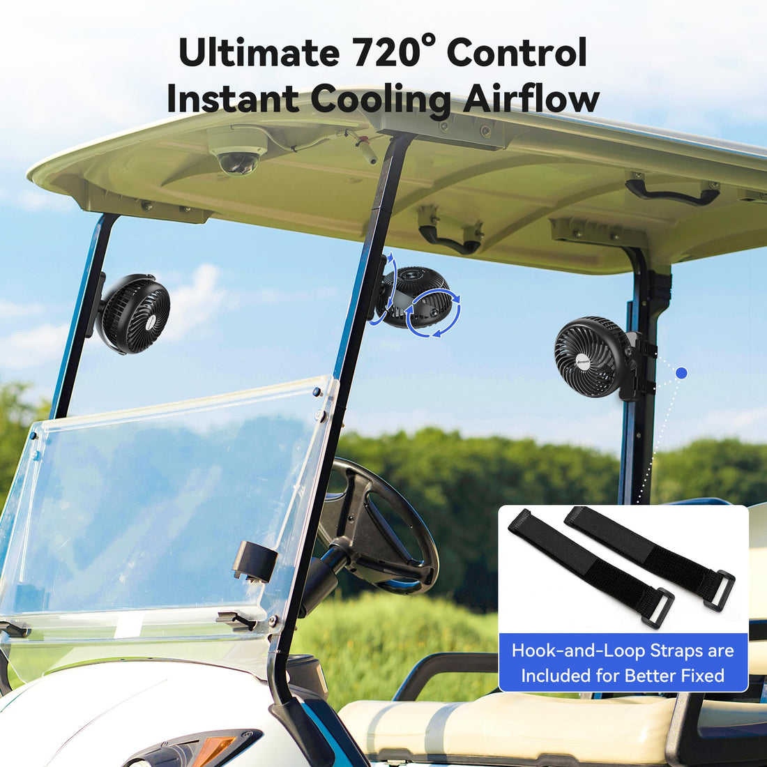 Magnetic Golf Cart Cruise Fan
