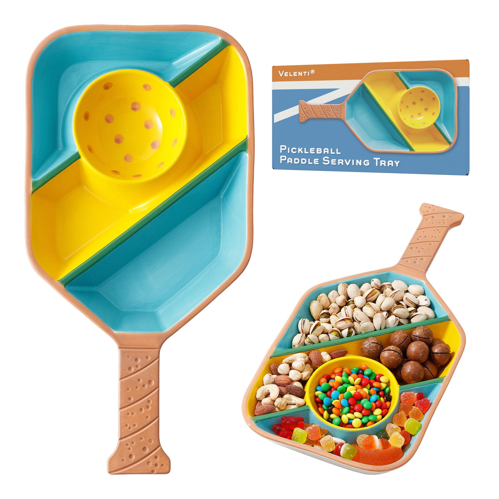 Paddle-Shaped Snack Tray