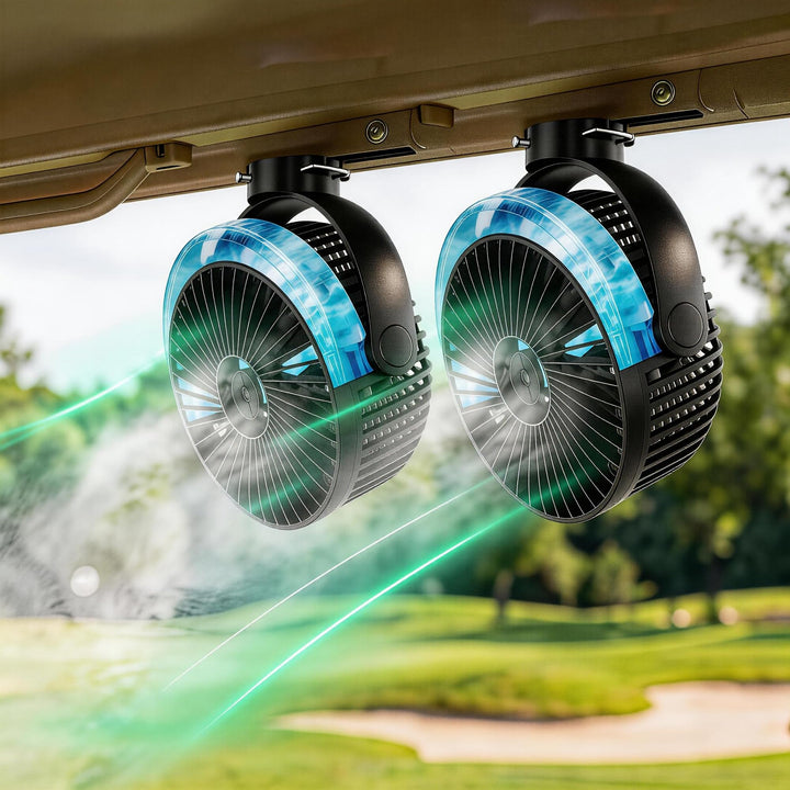 Magnetic Golf Cart Misting Fan