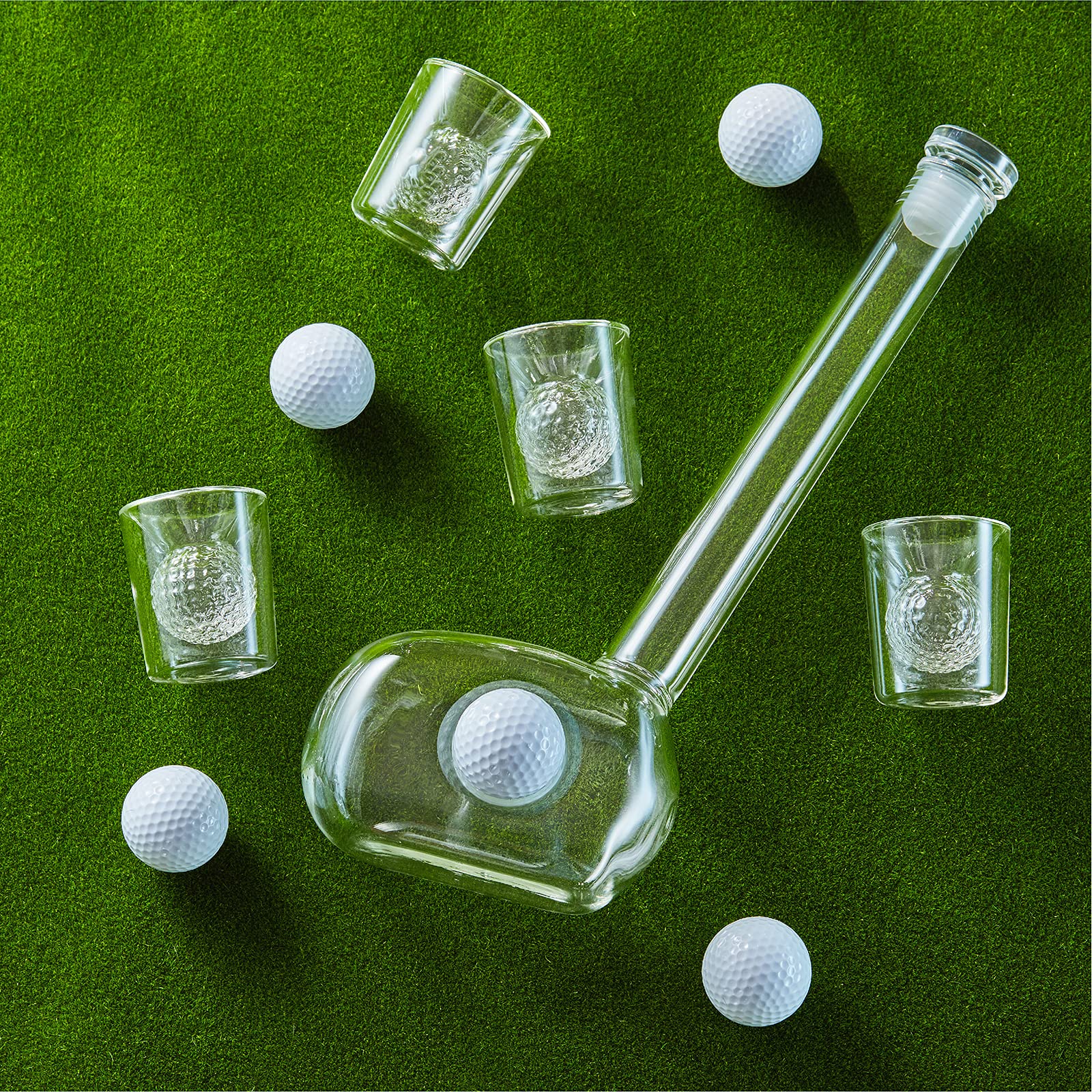 Golf Whiskey Decanter Set