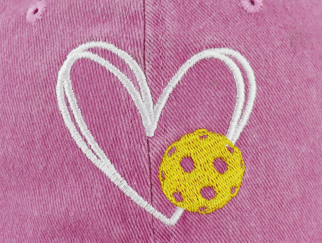 Heart Pickle Ball Hat
