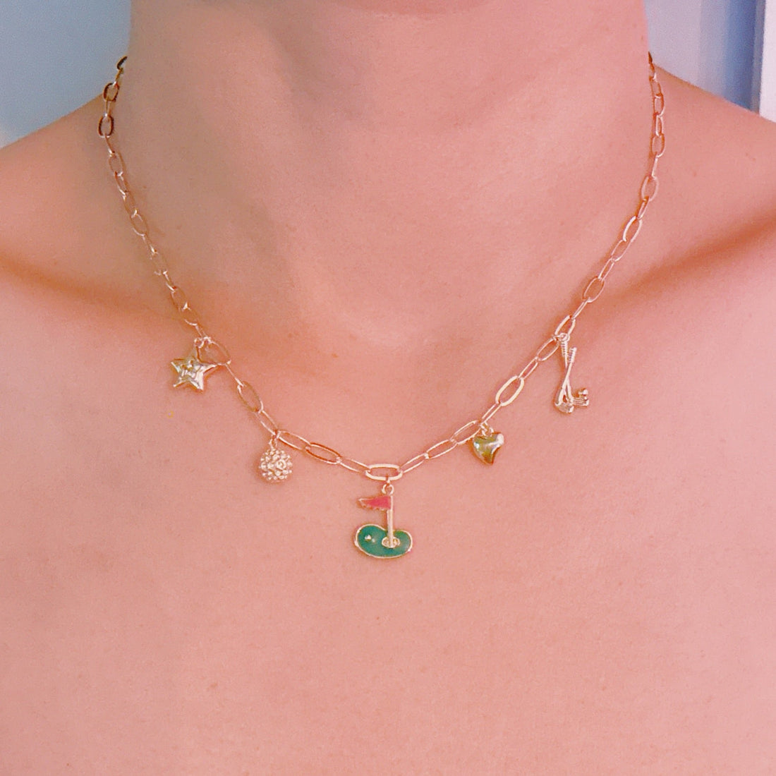 Golf Day Charm Necklace