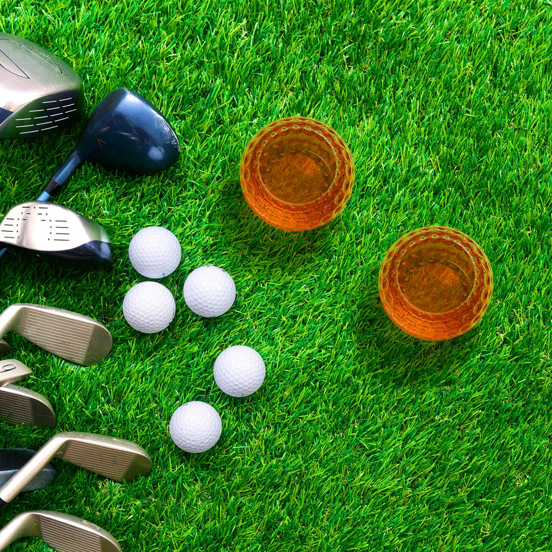 Golf Ball Whiskey Glasses