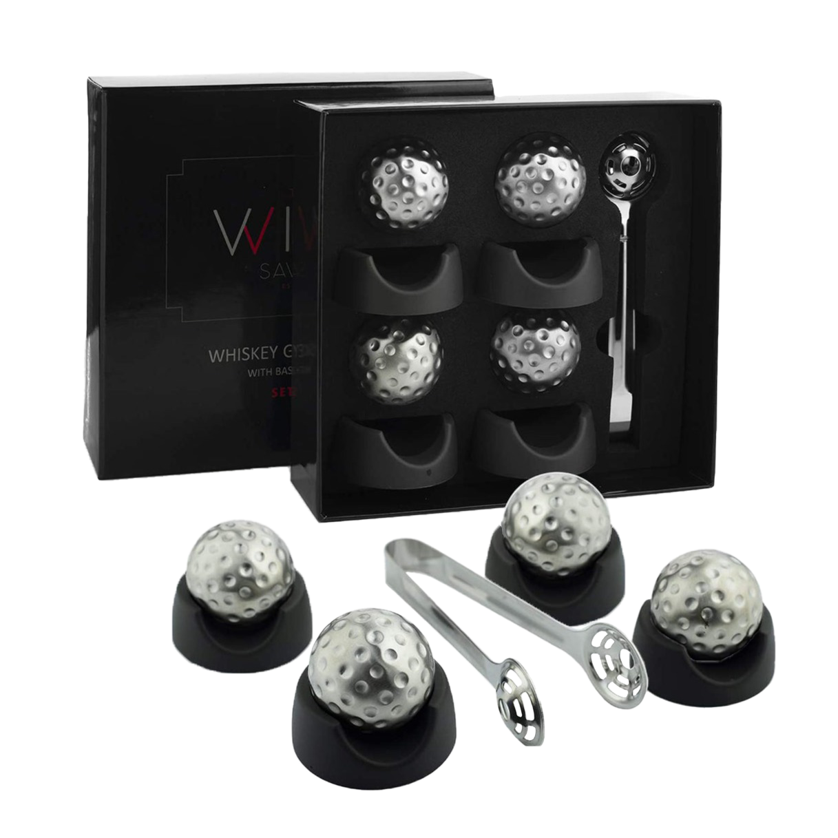 Golf Ball Whiskey Stones