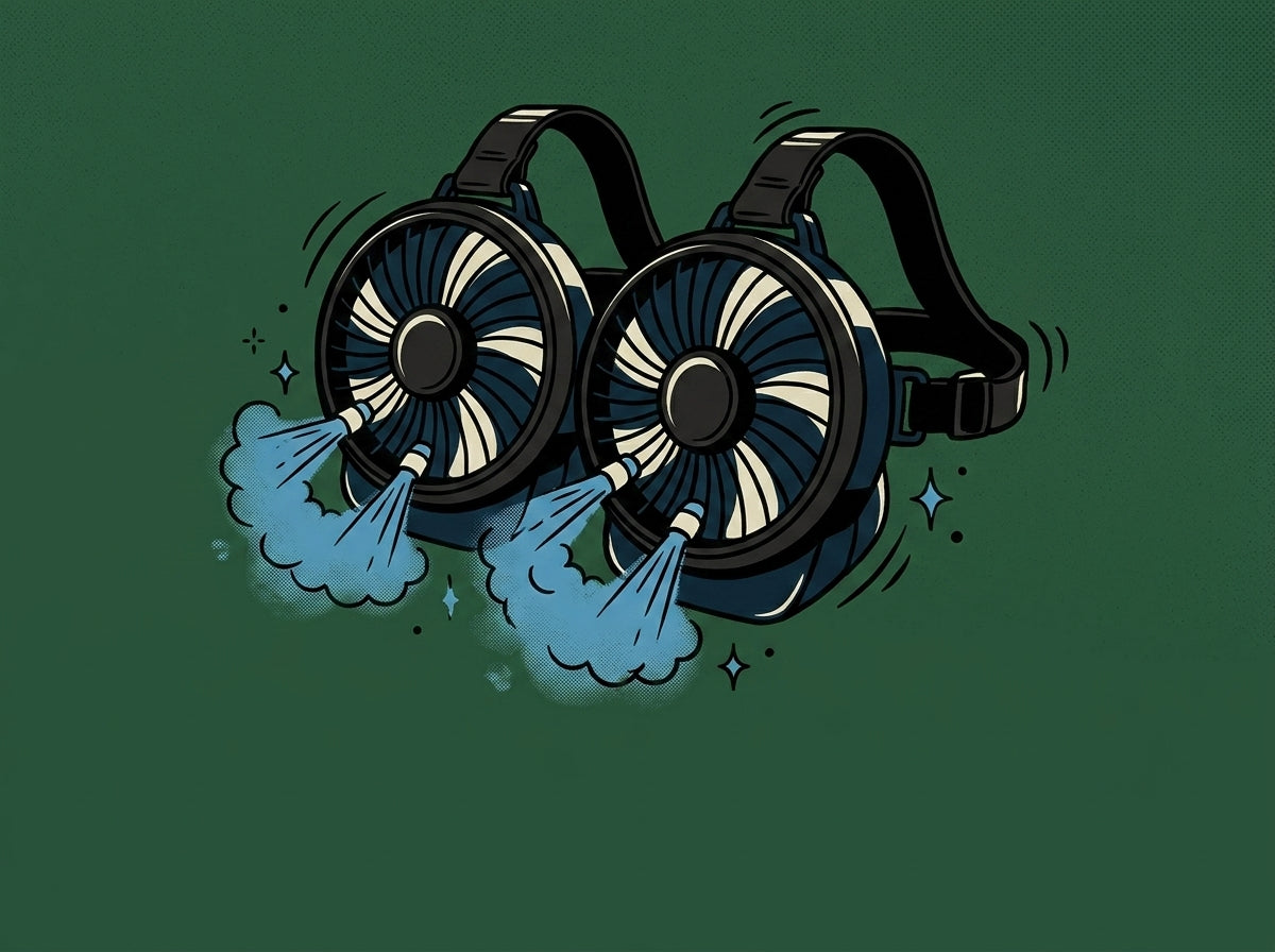 Cartoon 2-pack-magnetic-golf-cart-misting-fan-with-heavy-duty-strap-
