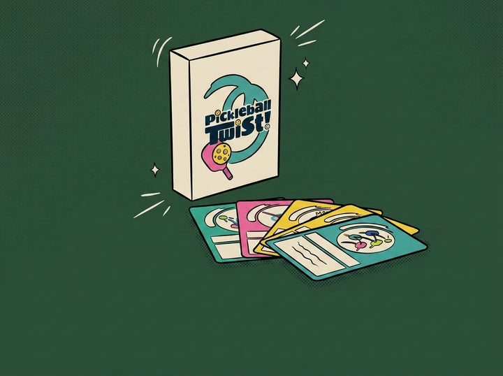 Cartoon pickleball-twist-card-game-a-hilarious-high-energy-on-court-