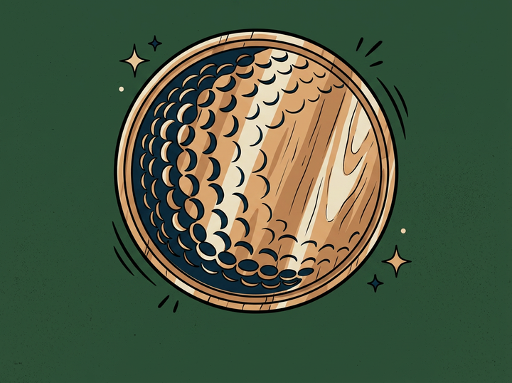 Cartoon golf-ball-wood-board-13