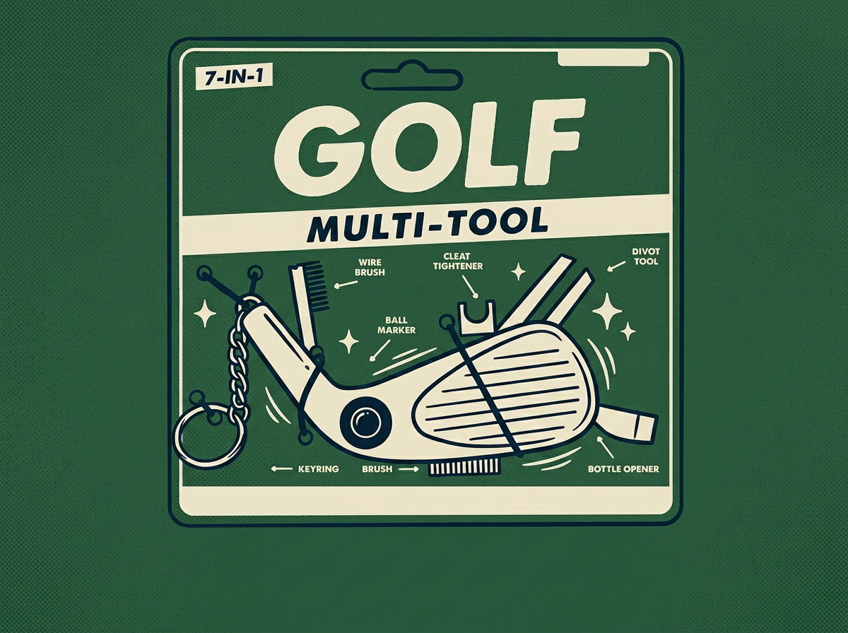 Cartoon gift-republic-7-in-1-golf-multi-tool-gadget-silver