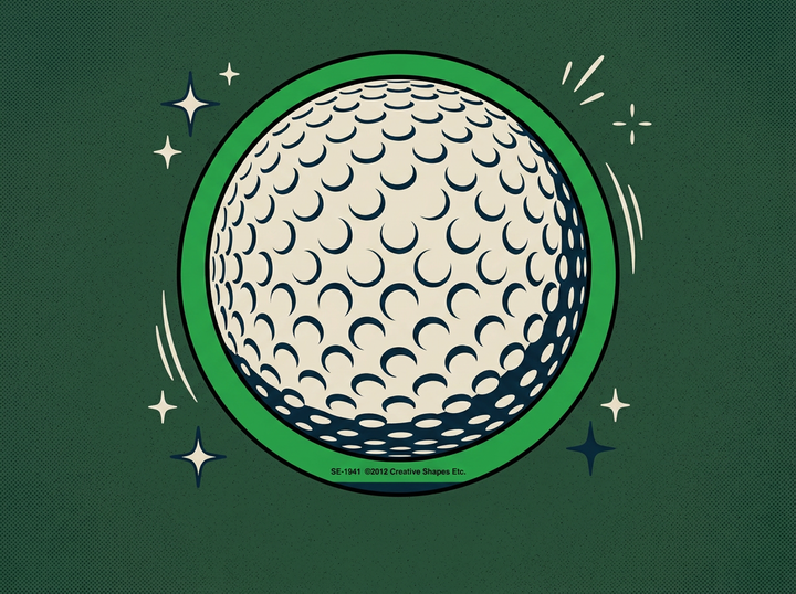Cartoon shapes-etc-large-notepad-golf-ball