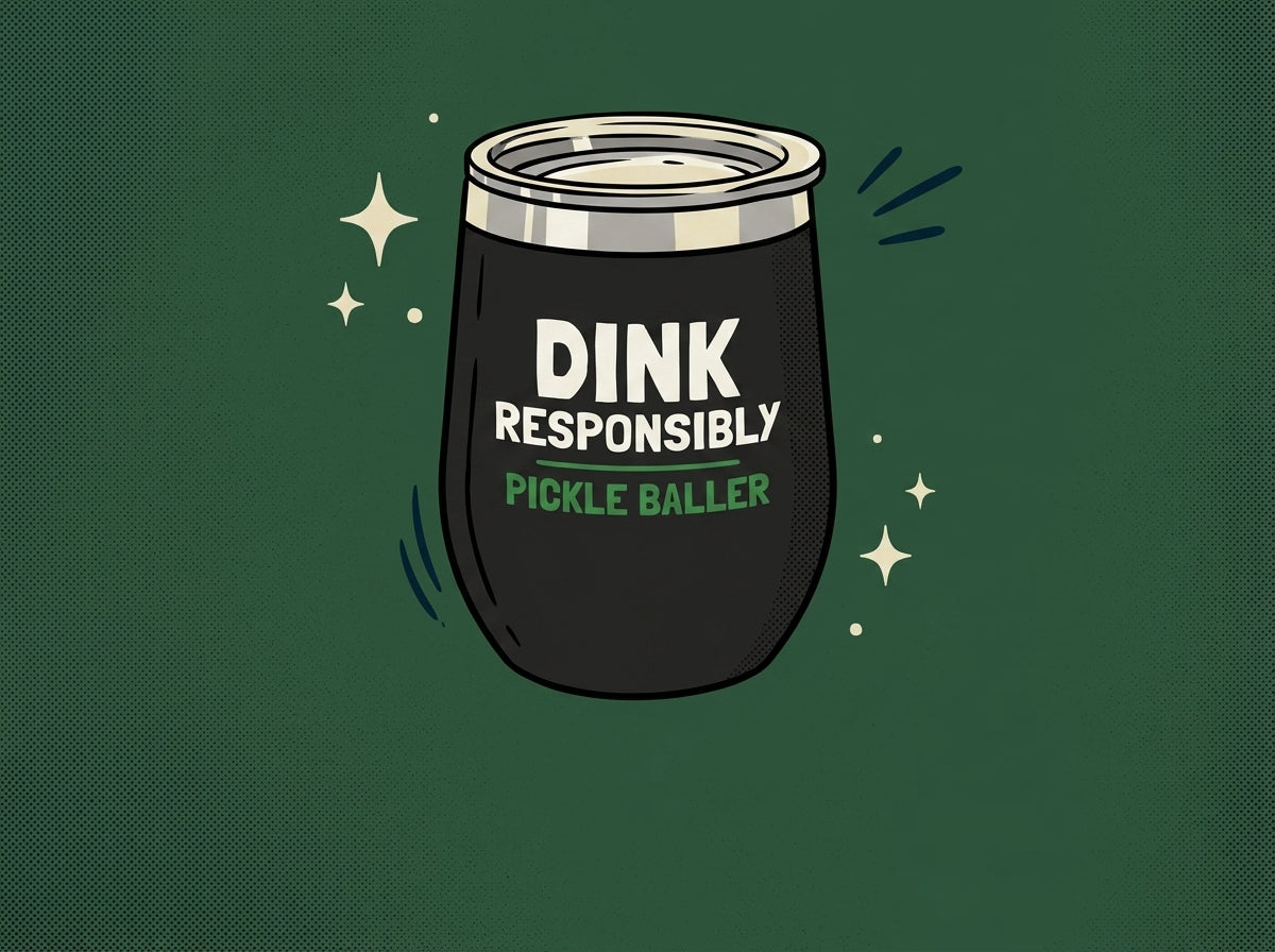 Cartoon super-fly-goods-dink-responsibly-12-oz-pickleball-wine-tumbl