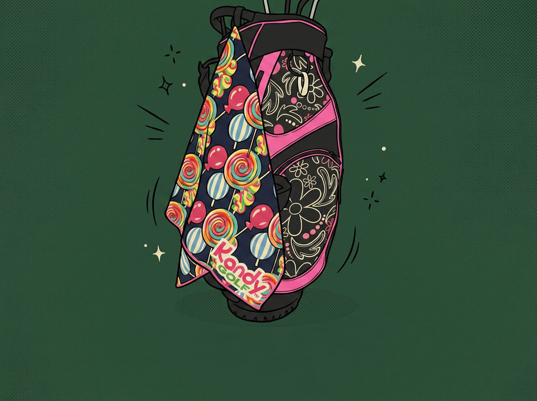 Cartoon kandy-golf-towel