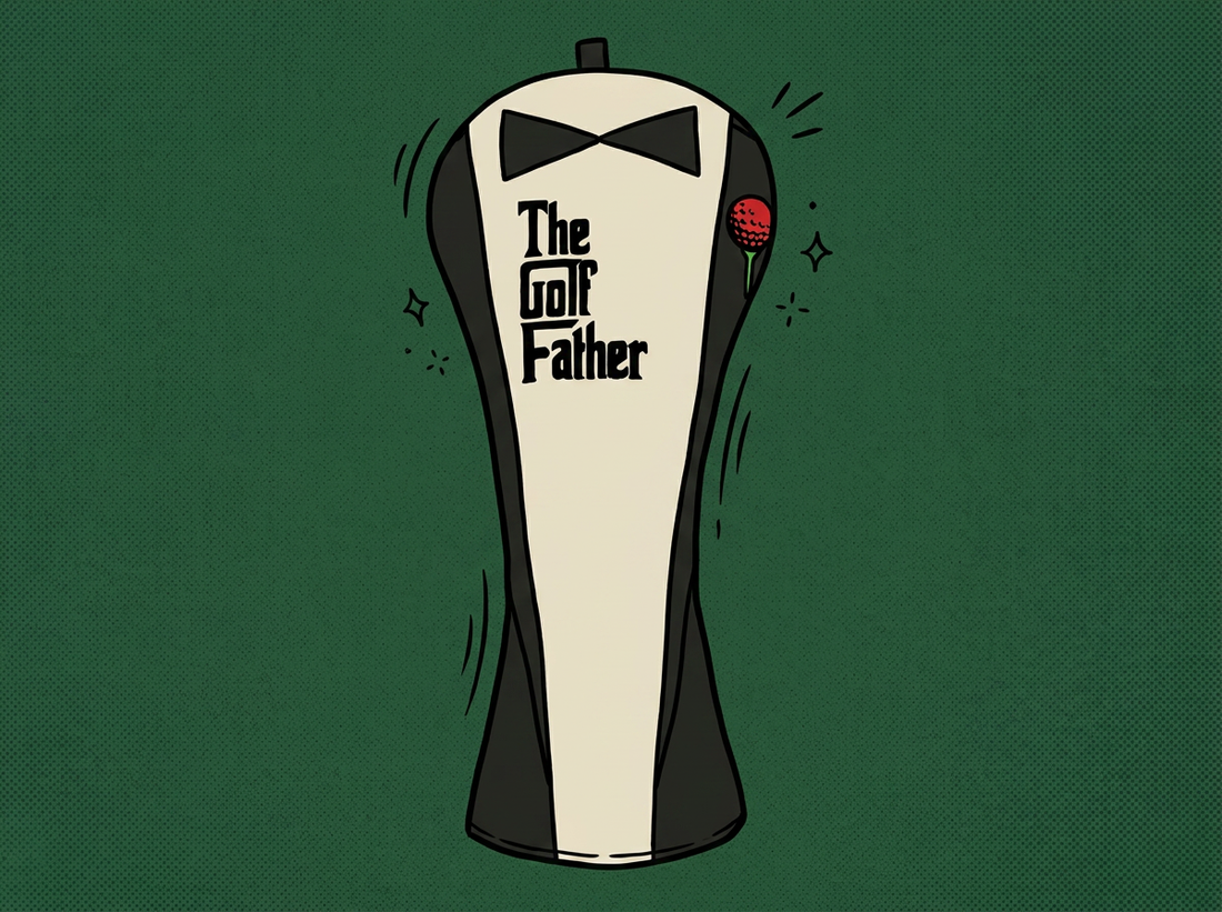 Cartoon the-golf-father-golf-club-covers-driver-fairway-hybrid-headc