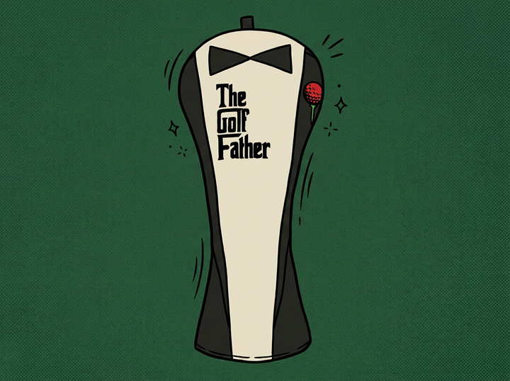 Cartoon the-golf-father-golf-club-covers-driver-fairway-hybrid-headc