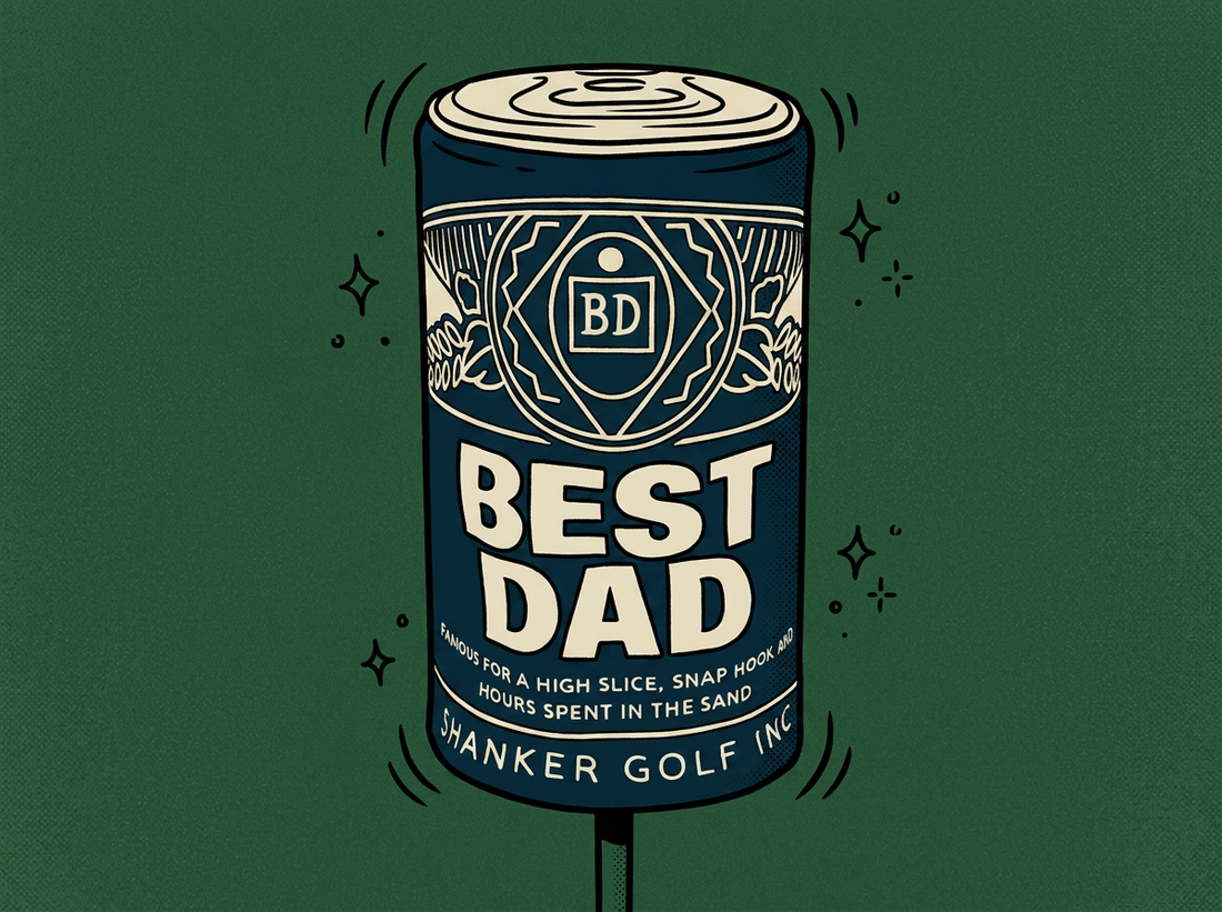 Cartoon shanker-golf-driver-headcover-best-dad-beer-can-shaped-funny