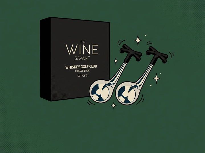 Cartoon golf-stick-shaped-stainless-steel-whiskey-stones