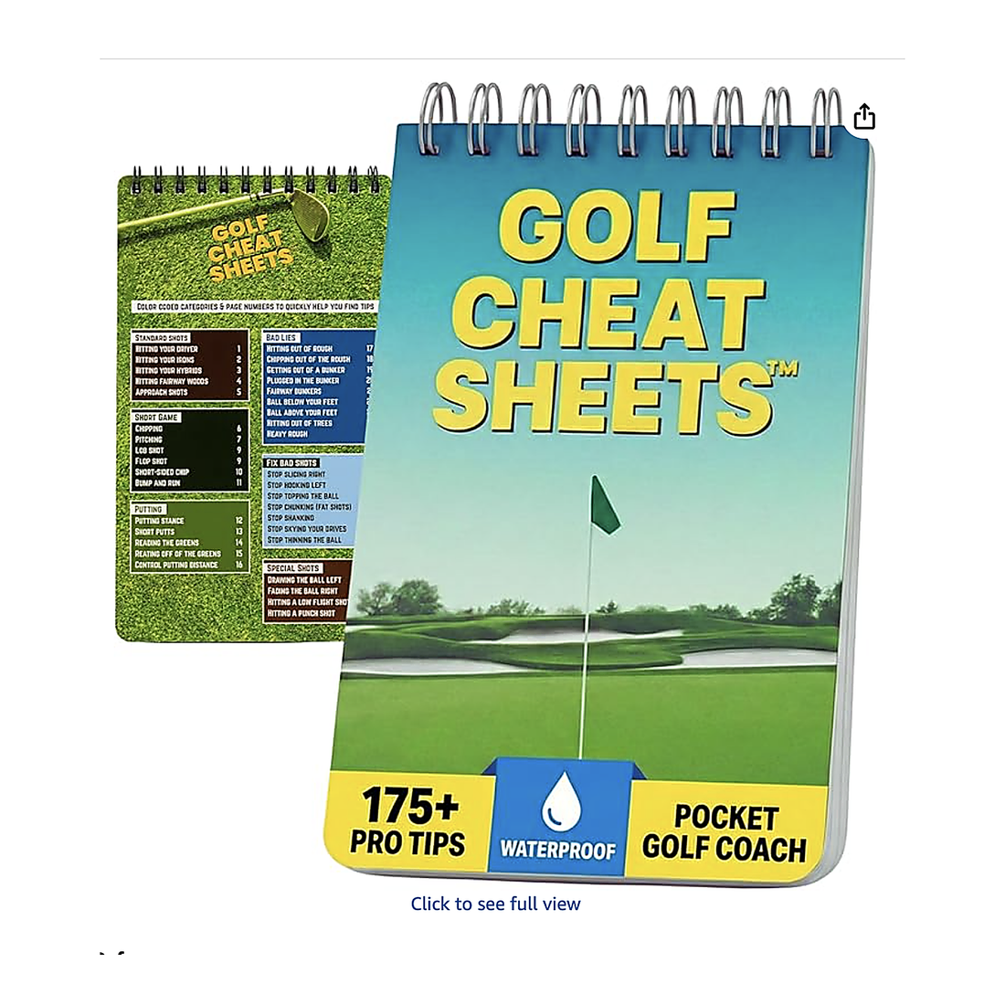 Golf Cheat Sheets — Original Edition